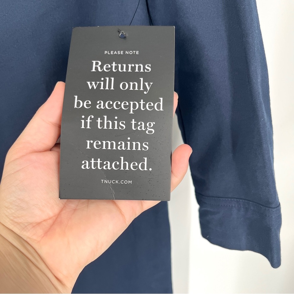 Tuckernuck POMANDER PLACE NWT French Navy Polly Shirt Dress Women’s Size XS - Picture 10 of 11